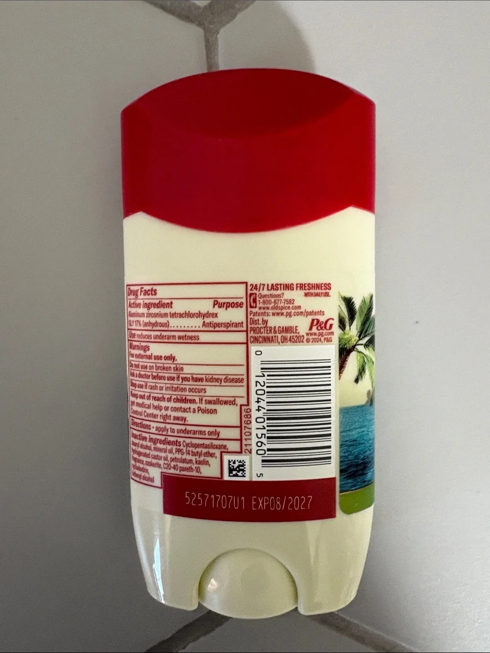 Fiji Scent Dry-Feel Antiperspirant Deodorant - Red & Cream